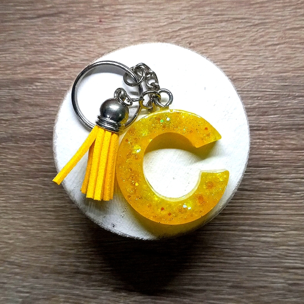 Resin Letter Keychain!!